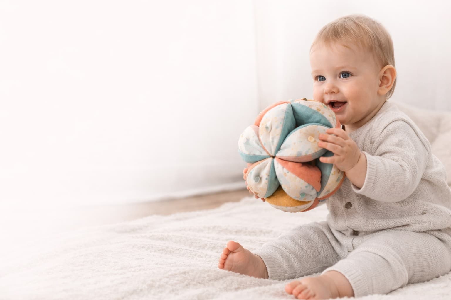 Juguete Montessori artesanal para bebés