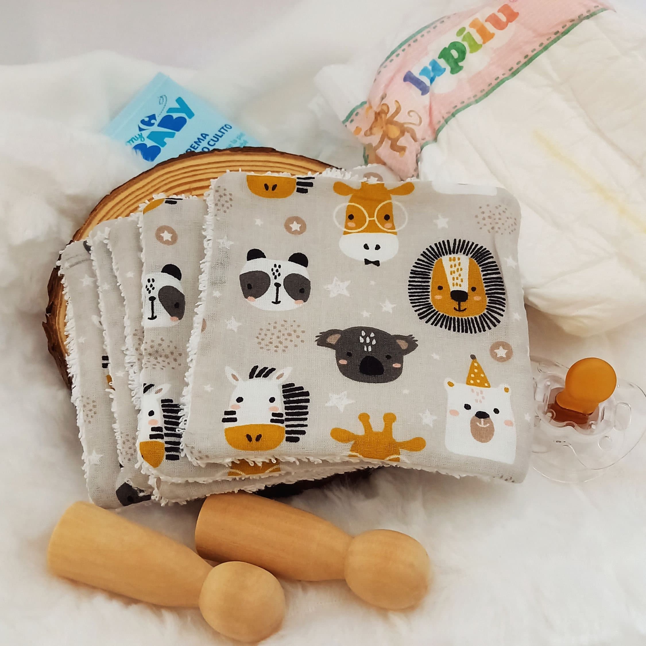 Toallita bucal para bebé, regalos ecológicos para niños, ecológico reutilizable lavable, toallitas reutilizables, toallitas desmaquillantes, baby shower sin residuos
