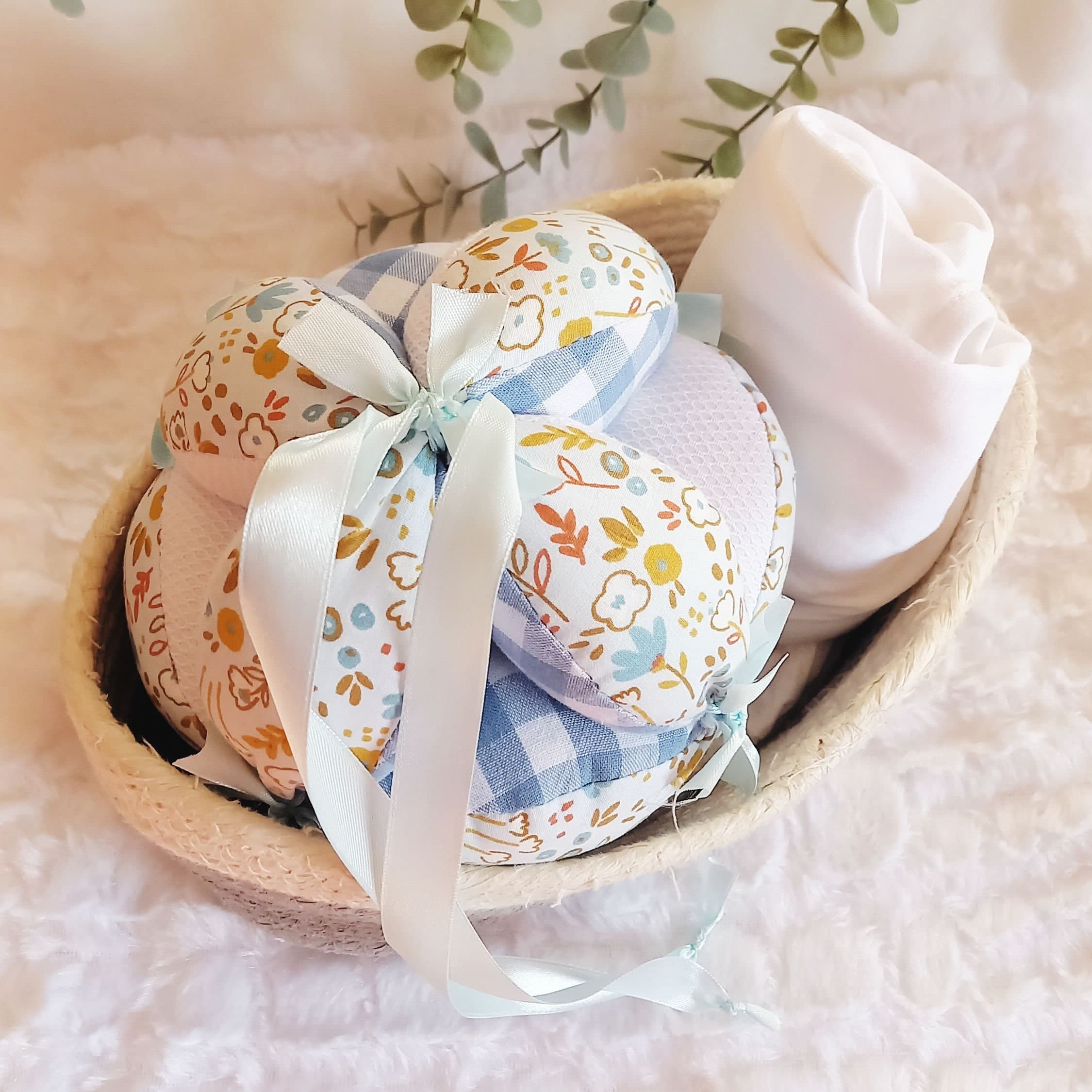 Pelota puzle Montessori hecha a mano para bebé, sonajero de bebé juguetes sensoriales, juguete de coordinación mano-ojo, regalo azul empolvado para baby shower para recién nacido