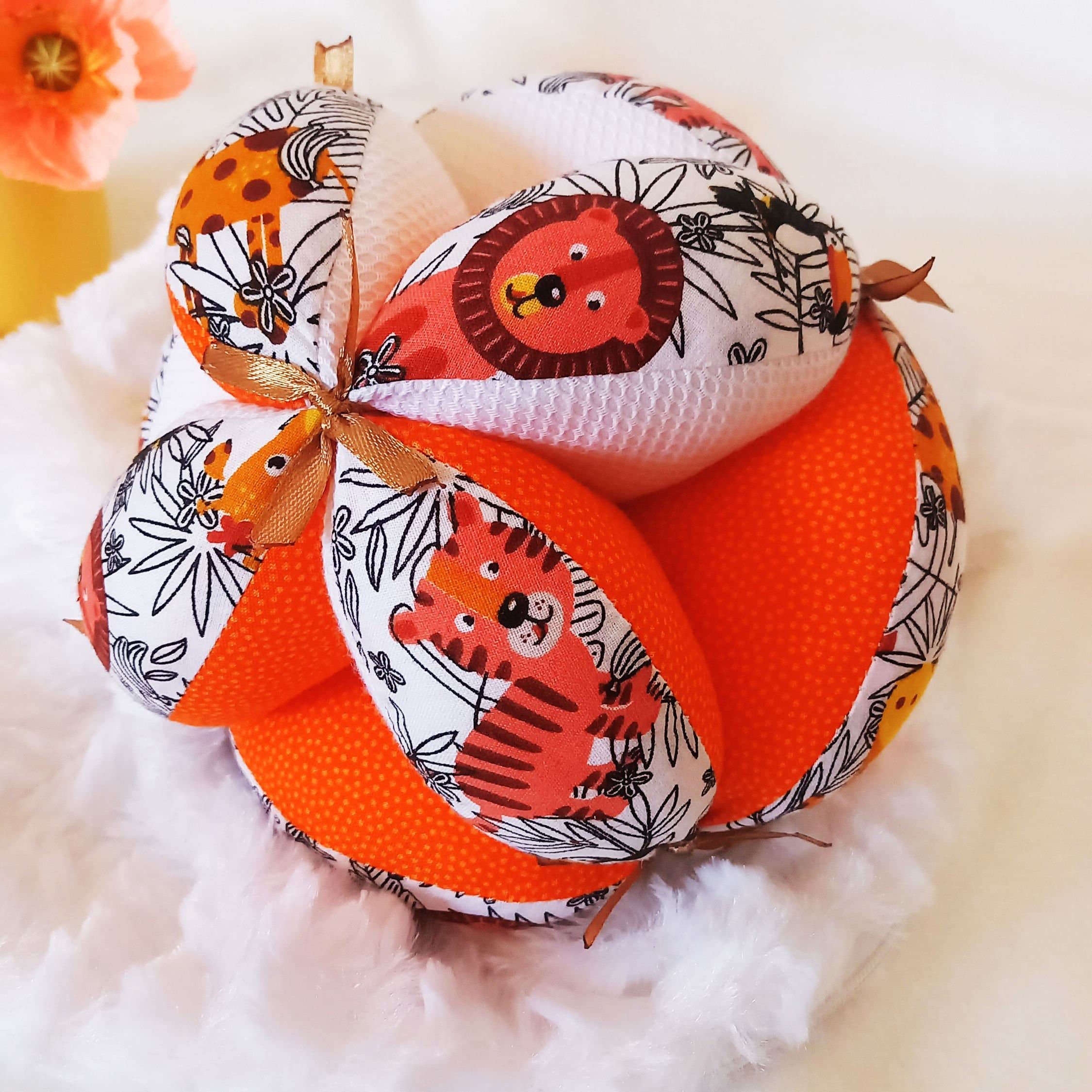 Pelota puzle Montessori, juguetes sensoriales para bebé, Montessori recién nacido, pelota de apego Takane para bebé, pelota para cochecito de bebé, regalo de baby shower de bosque