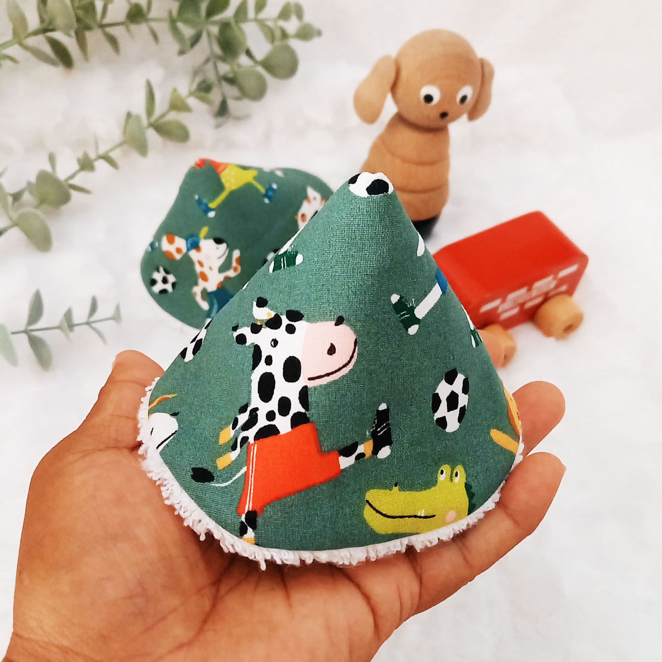 Tipis para pipí para bebé niño, protector de pipí, cubre-pipí, bebé niño vaca, toallitas de tela de bambú, regalo de baby shower de animales de granja para bebé niño recién nacido