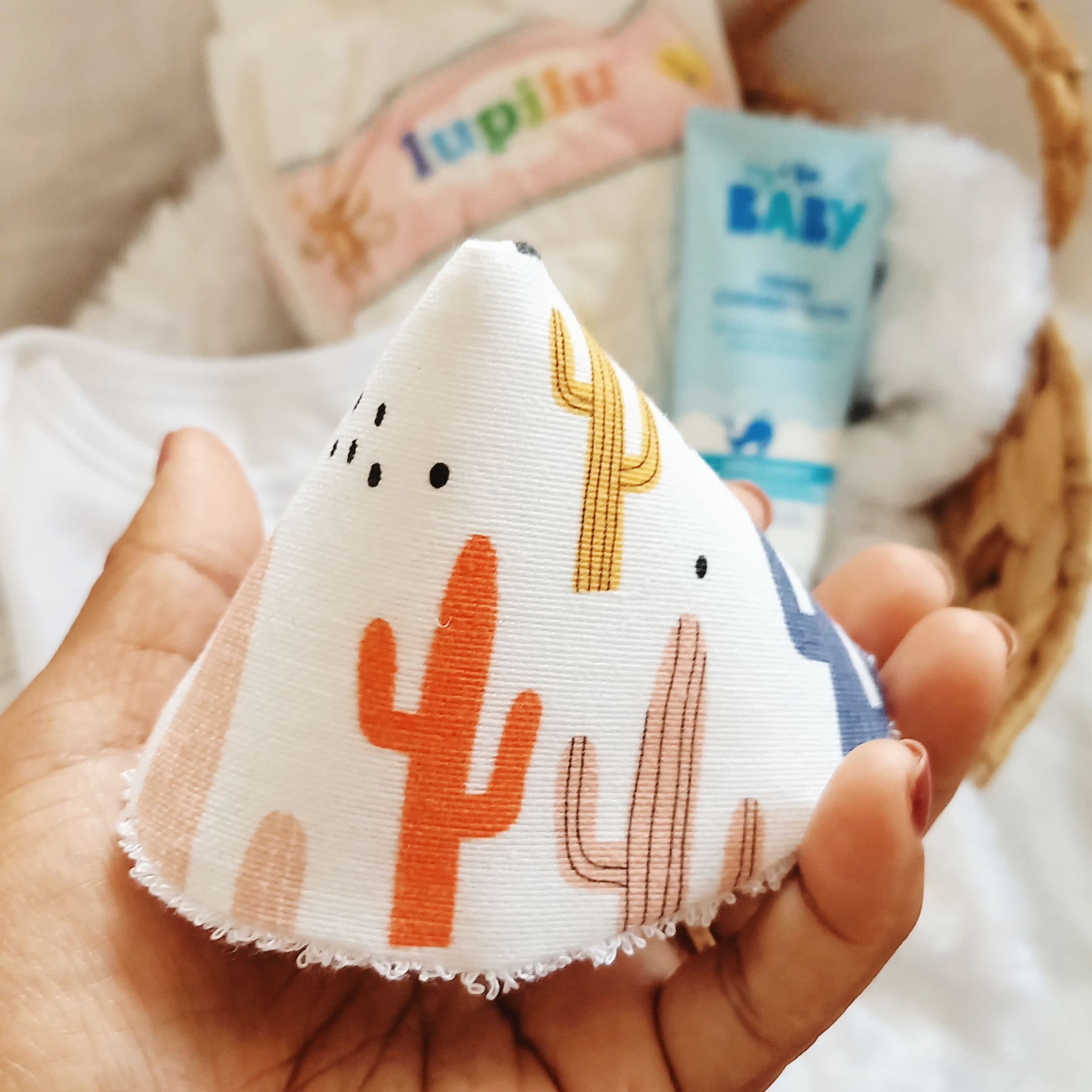 Caja de protectores de pipí para bebé niño, protector de pipí, conjunto de cactus para bebé, ropa de bebé de bambú, paño para pipí, regalo de baby shower de cactus para recién nacido