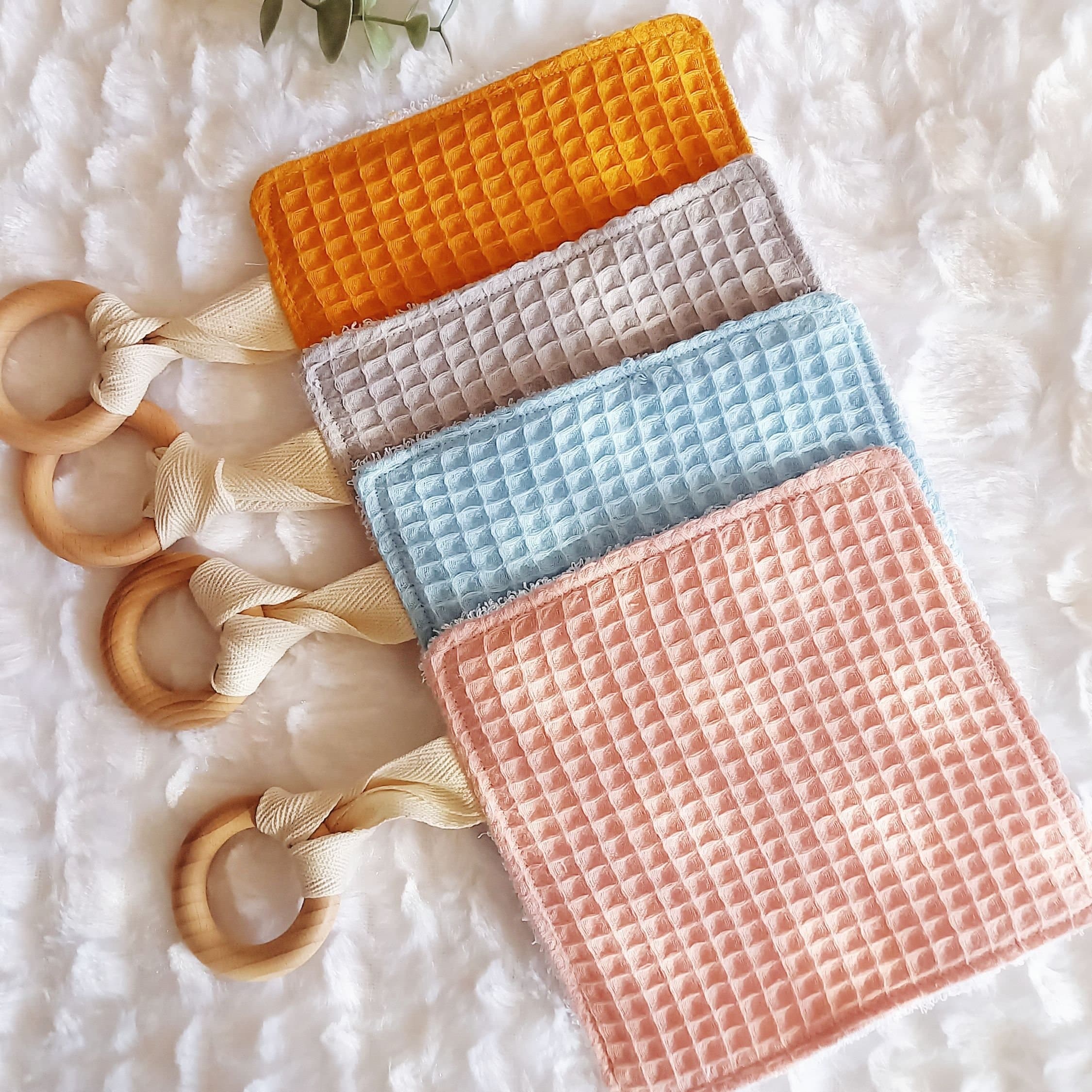 Manta arrugada personalizada para bebé con etiquetas, manta de apego sensorial para bebé, juguetes sensoriales para bebé, cesta de regalo para recién nacido, juguetes educativos para habilidades motoras finas para gemelos