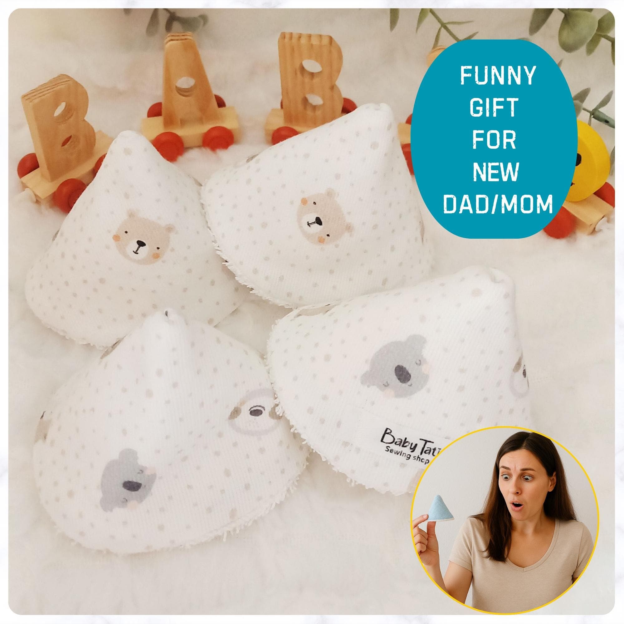 Tipis pipí personalizados para bebé recién nacido, protector de pañal de tela de bambú, regalo bebé que llega en 2026, tienda para parar el pipí, regalo bebé en camino