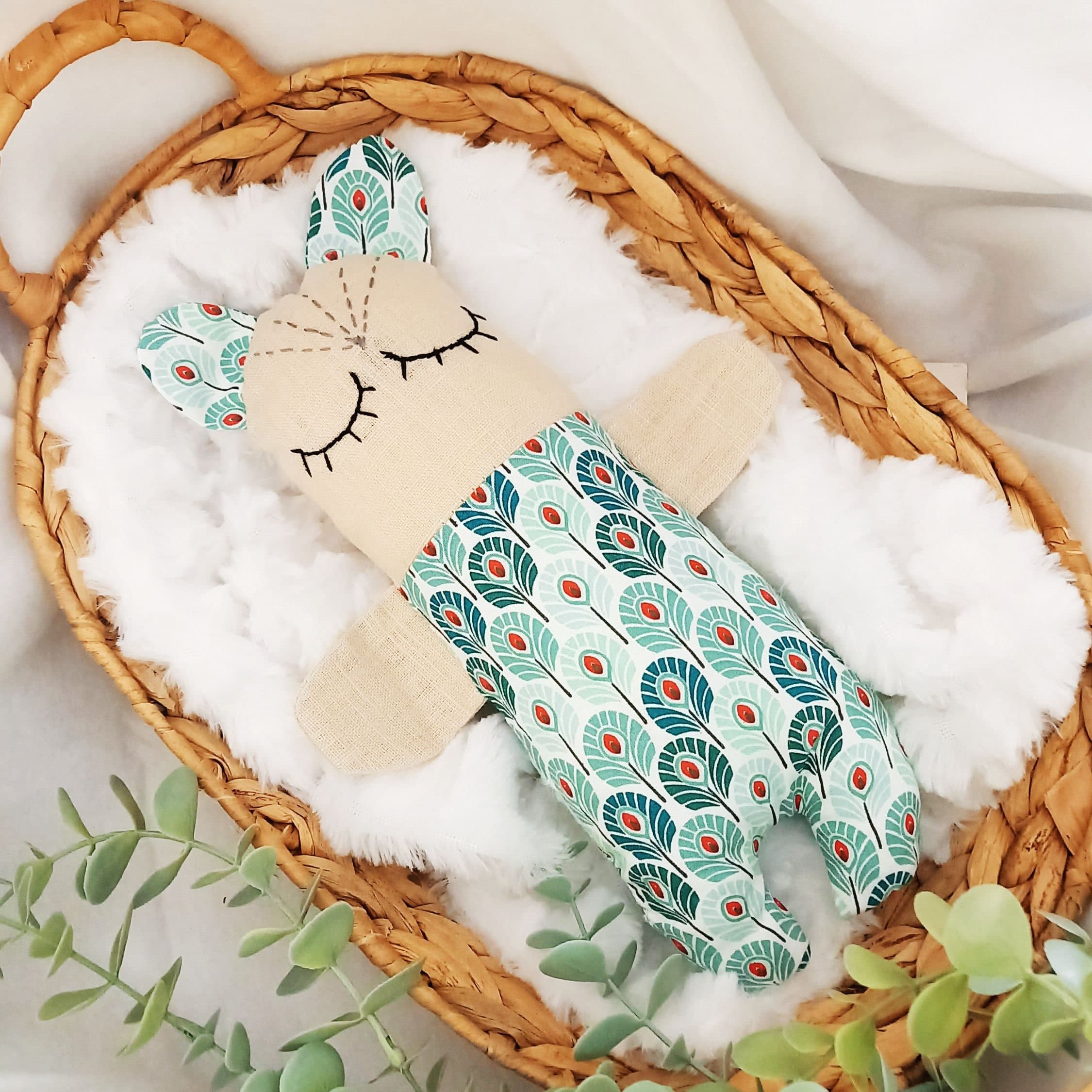 Muñeca de trapo suave, muñeca de herencia, muñeca de compañía para recién nacidos, regalos para niña, dulce muñeca, sonajero para bautismo