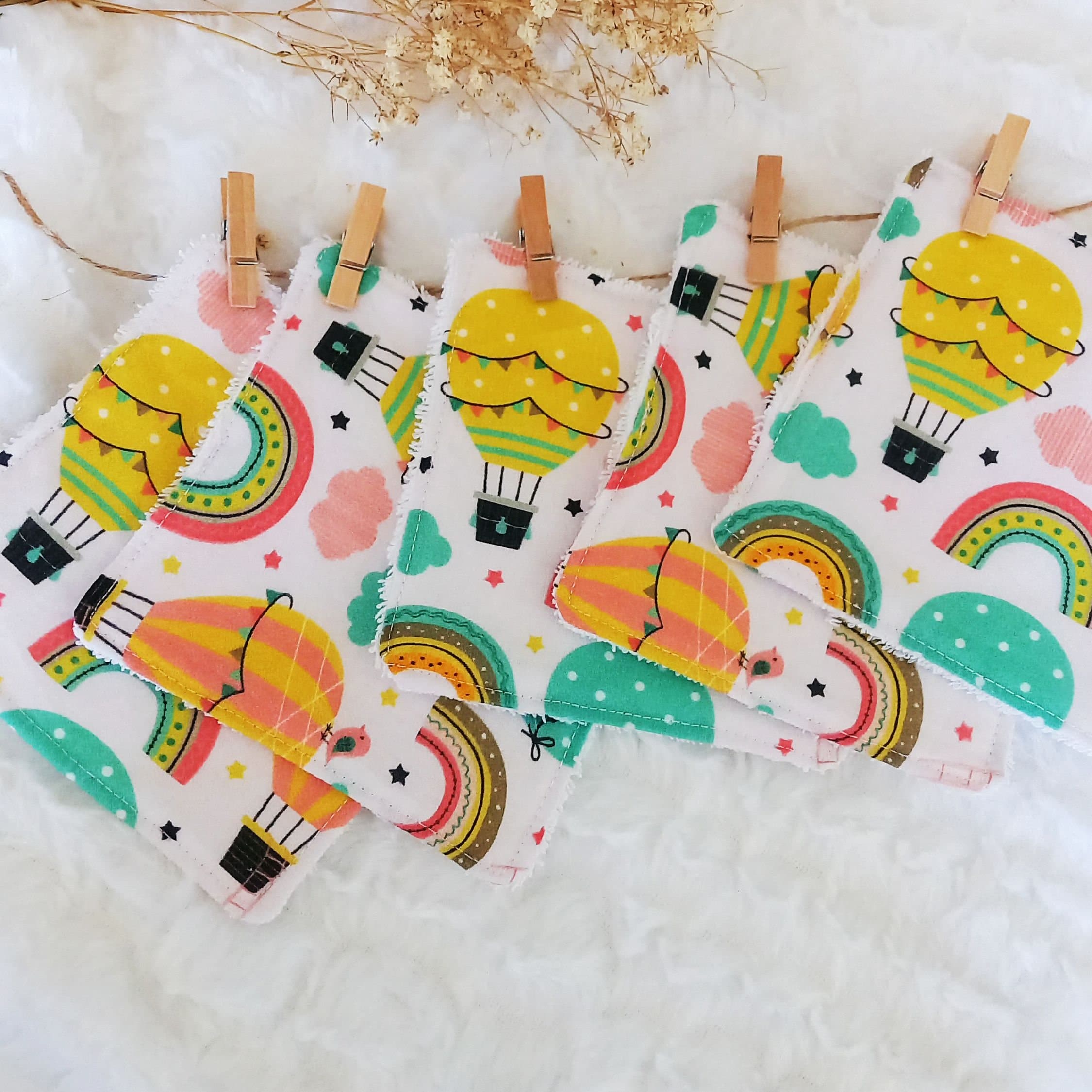 Toallita de bebé sostenible crema de lima, paño para eructos, mordedor orejas de conejo, desmaquillante, servilleta de tela, regalo para mamá primeriza, regalo de baby shower para bebé